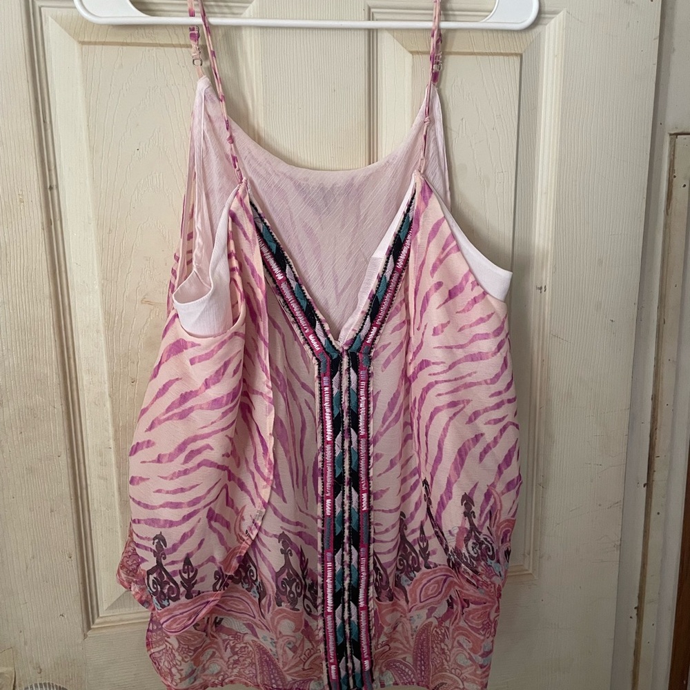 INC International Concepts Pink Zebra Camisole